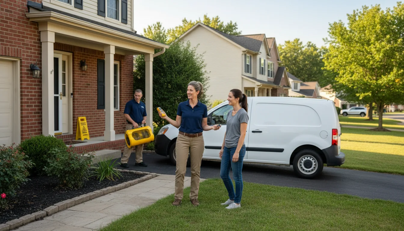 Residential water damage restoration in New Salem, MA